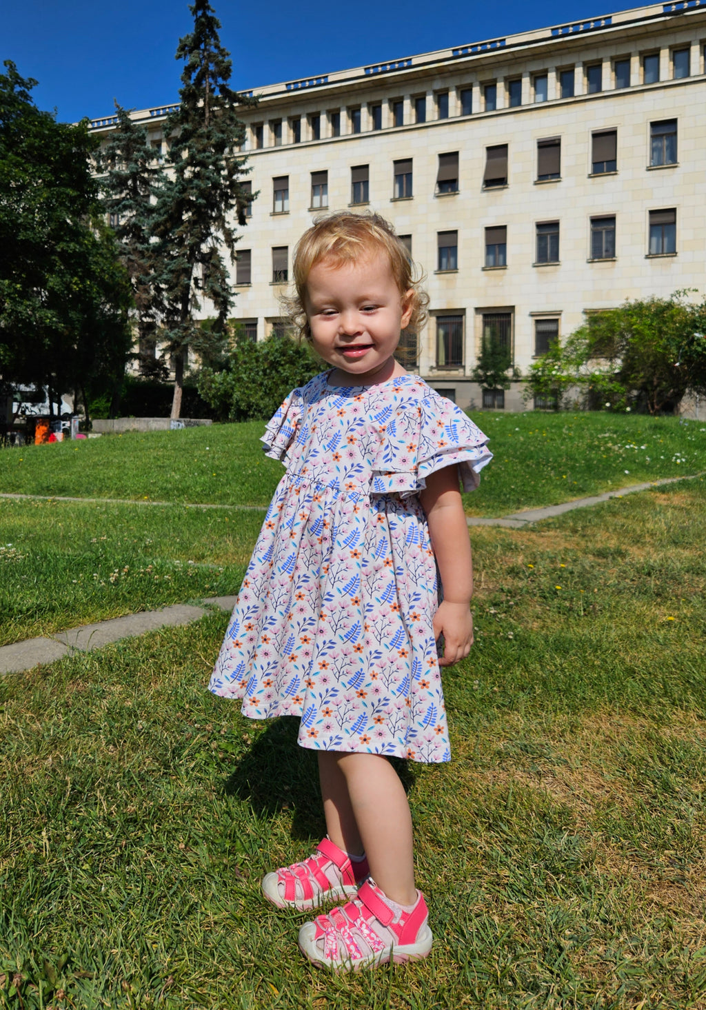 GentleTouch "Blossom & Twirl" Girls’ Dress
