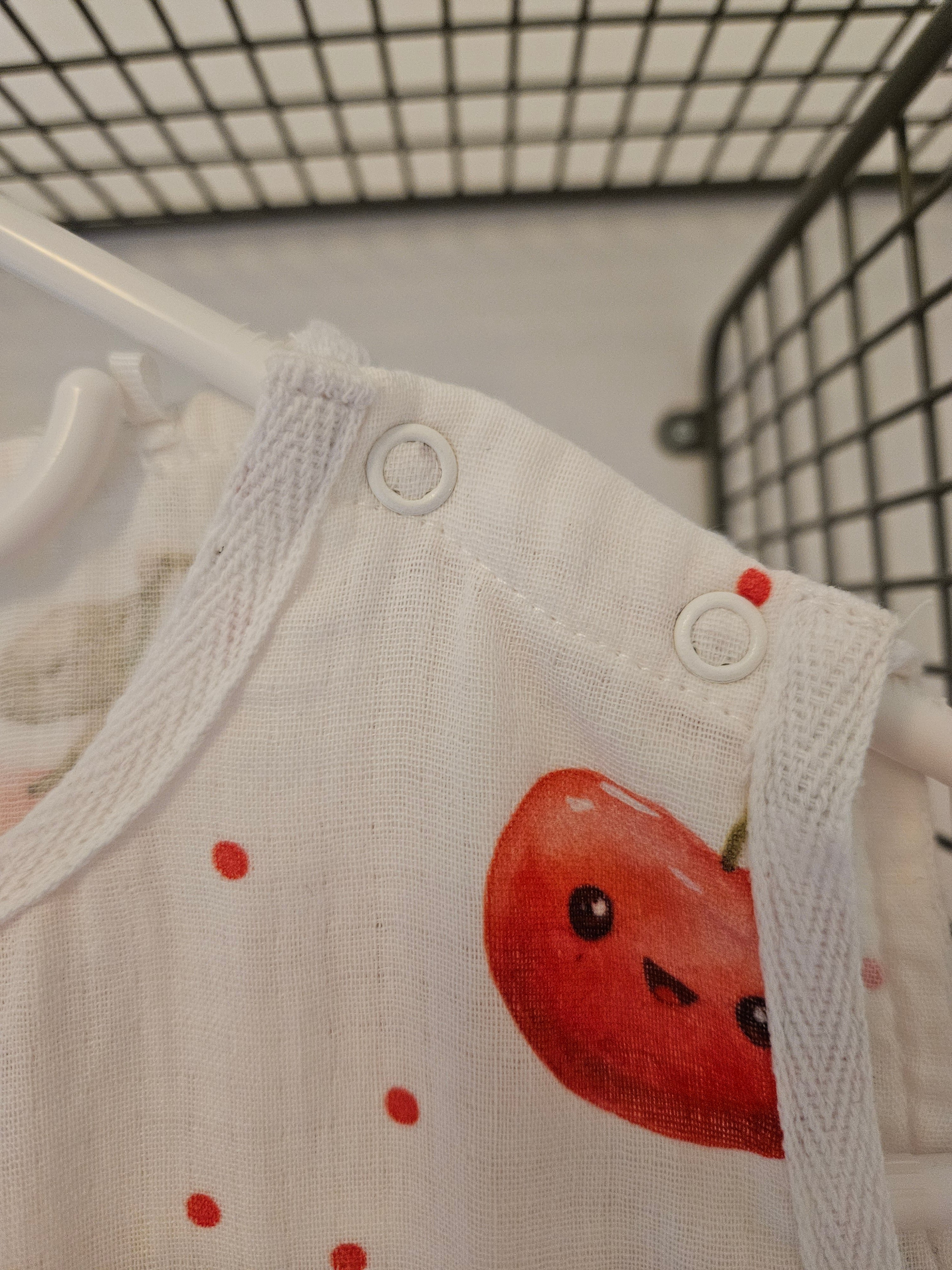 Ultra-Thin Summer Muslin Sleeping Bag with Legs Cherry Smile