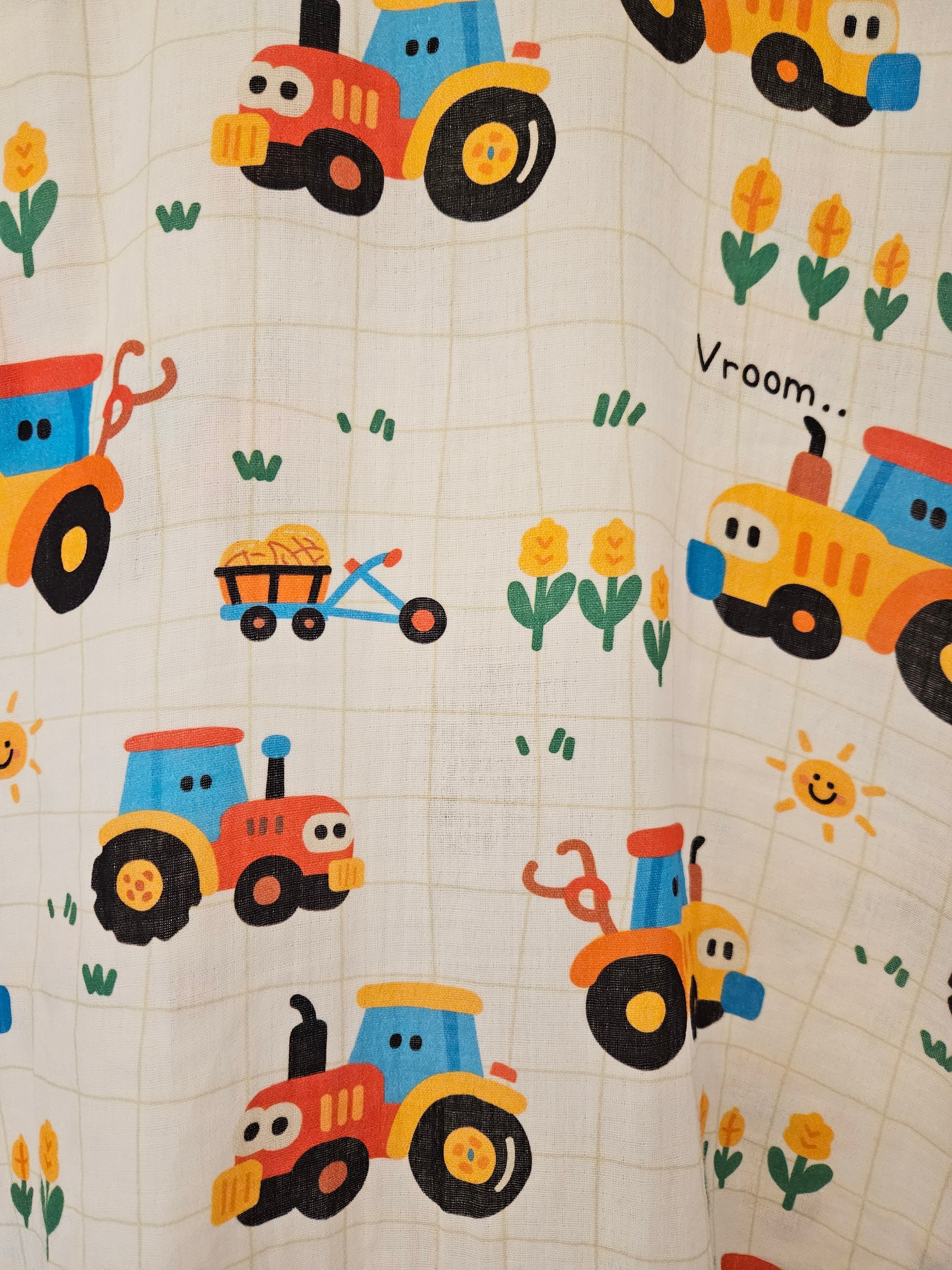 Ultra-Thin Summer Muslin Sleeping Bag with Legs Happy Farm