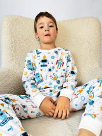 Boys’ Pyjamas – Robots (Gentle Touch)