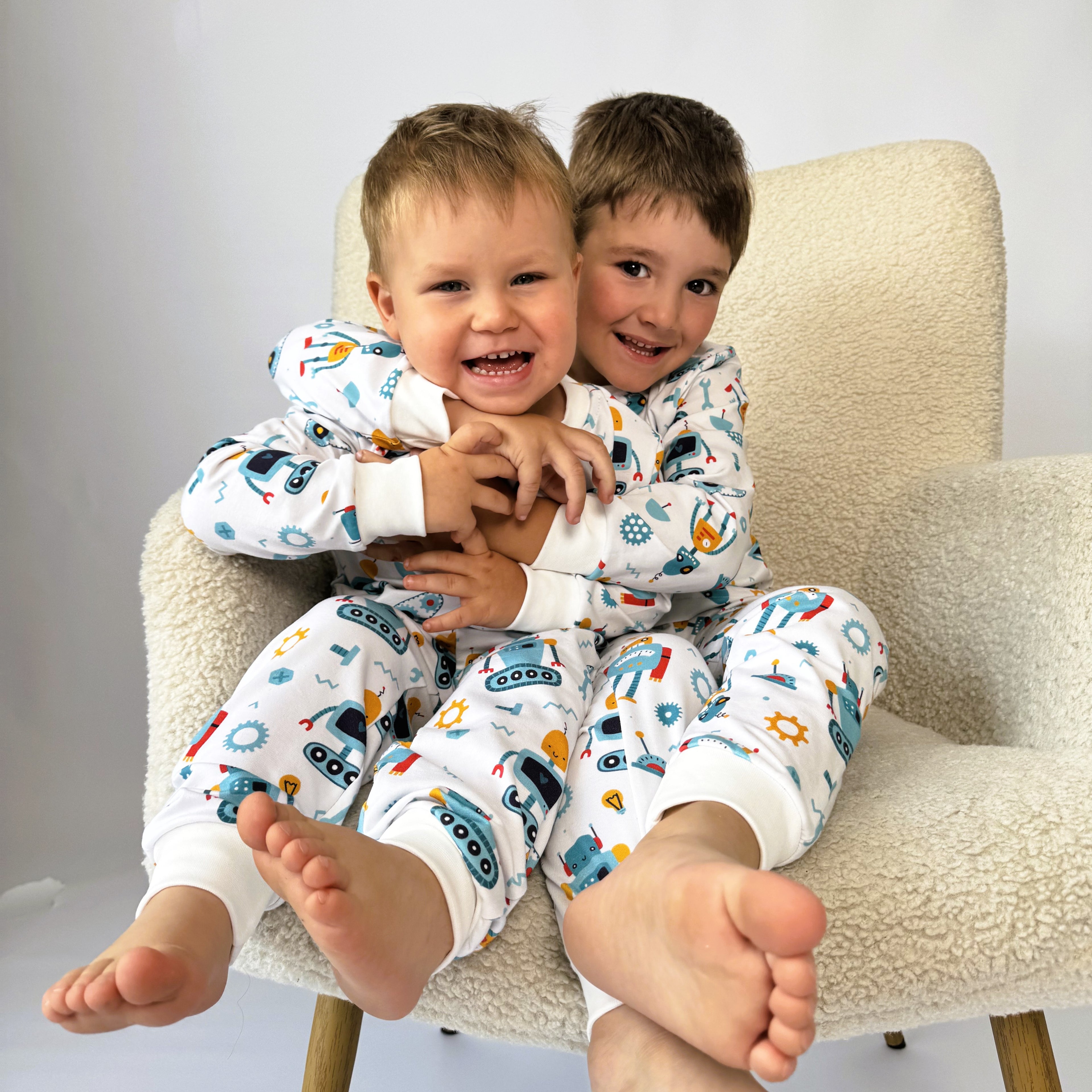 Boys’ Pyjamas – Robots (Gentle Touch)