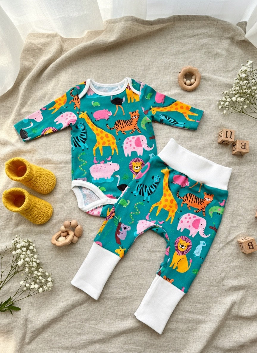Baby set "Zoo" (Gentle Touch fabric)