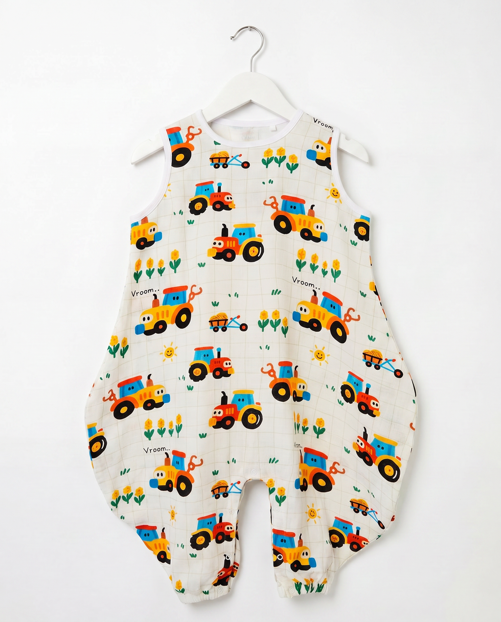 Ultra-Thin Summer Muslin Sleeping Bag with Legs Happy Farm