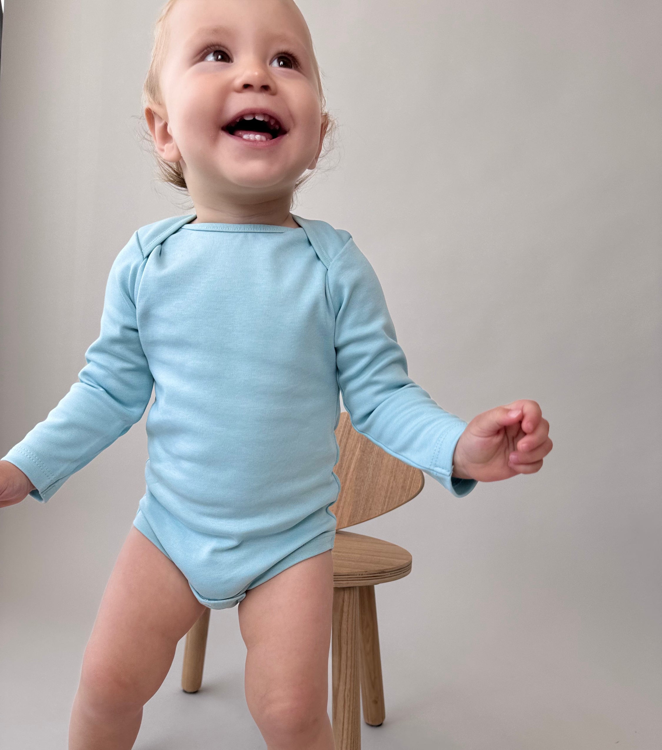 Dino 2 Pack GentleTouch Baby Long Sleeve Bodysuits – Perfect for Sensitive Skin