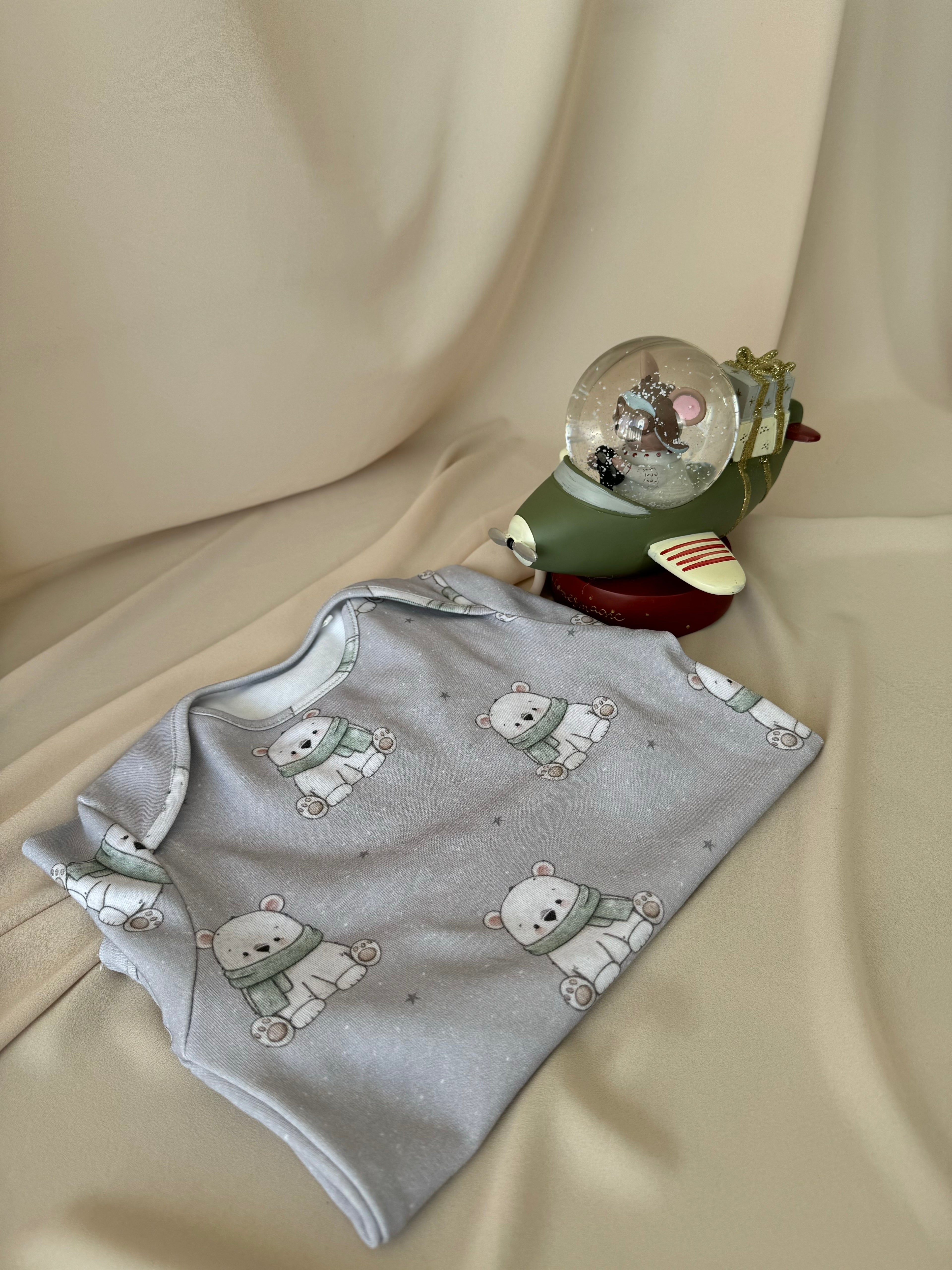 Bear GentleTouch Baby Long Sleeve Bodysuits – Perfect for Sensitive Skin