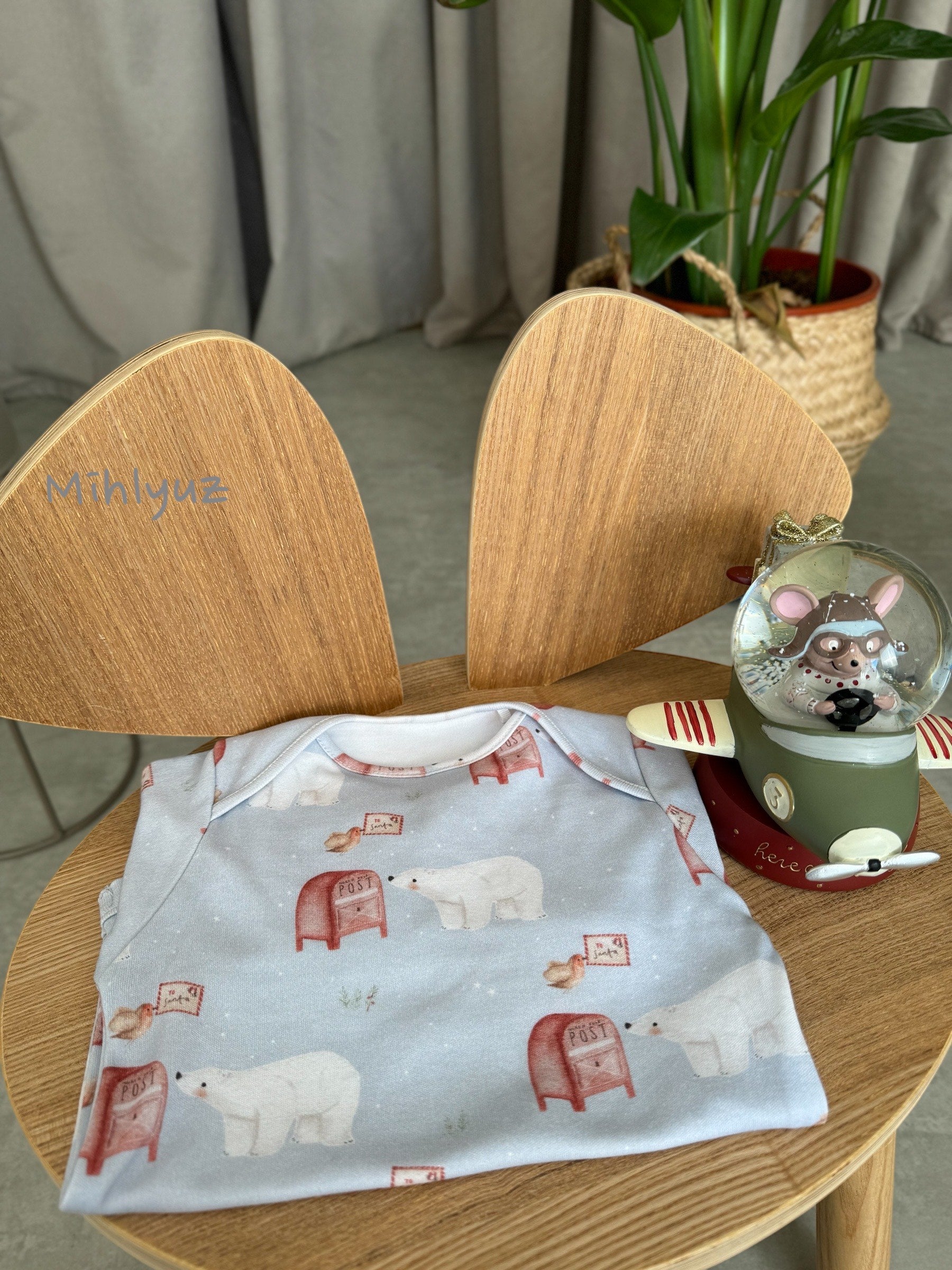 Polar Bear GentleTouch Baby Long Sleeve Bodysuits – Perfect for Sensitive Skin