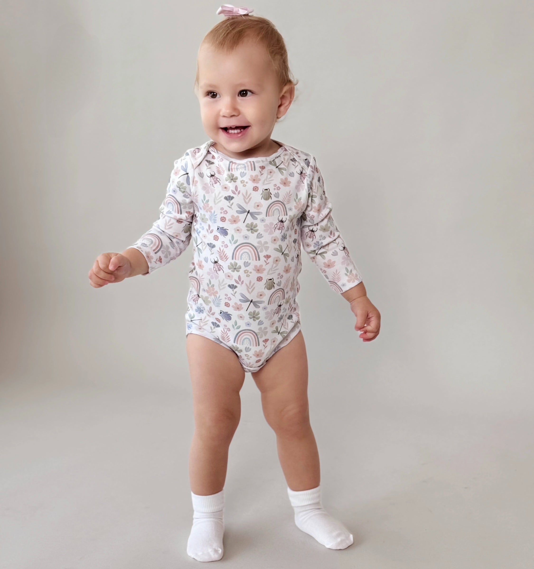 2 Pack Baby Long Sleeve Bodysuits Spring