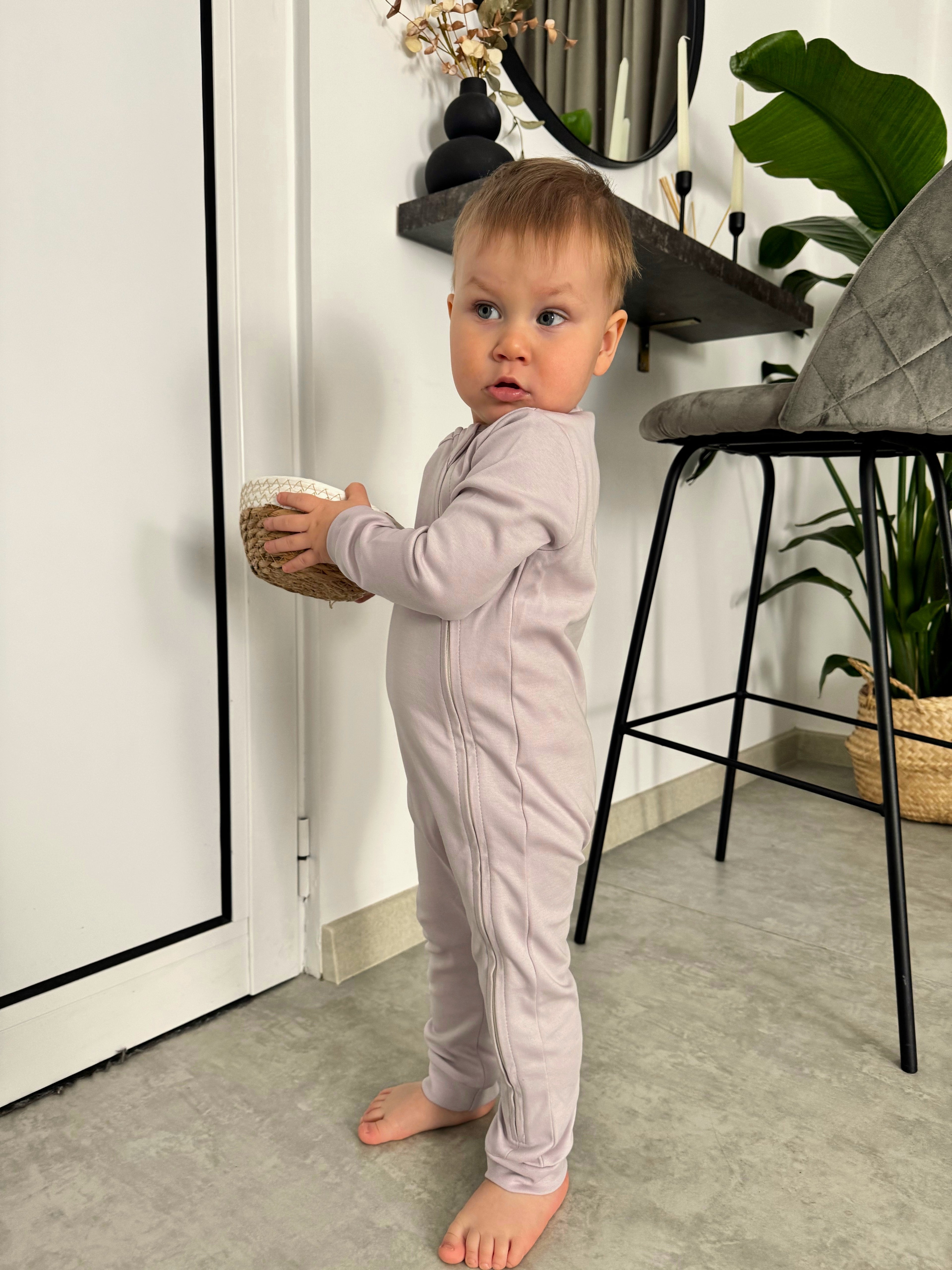 Ultra-Soft Baby Romper with Zipper for Sensitive Skin (Gentle Touch fabric)