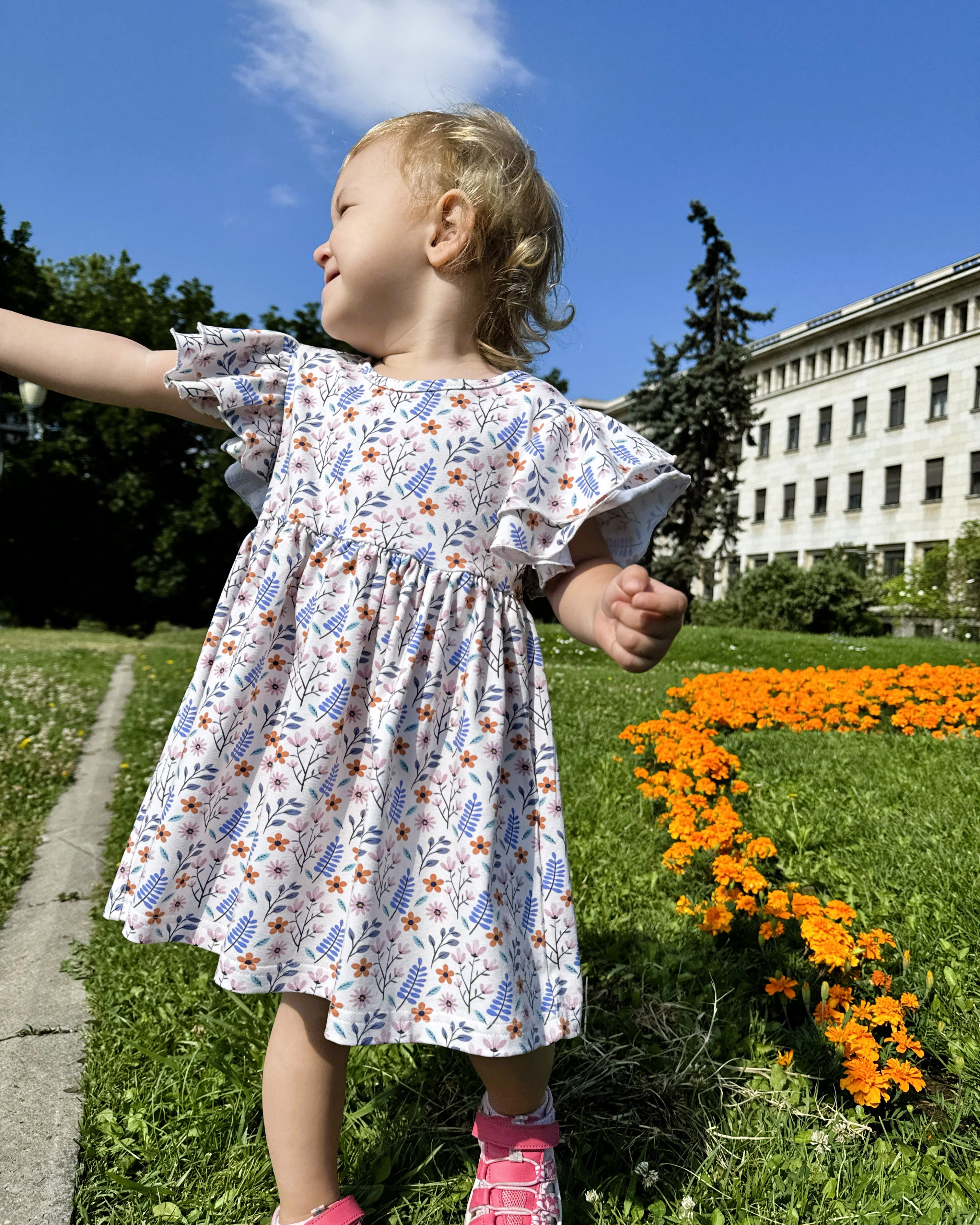 GentleTouch "Blossom & Twirl" Girls’ Dress