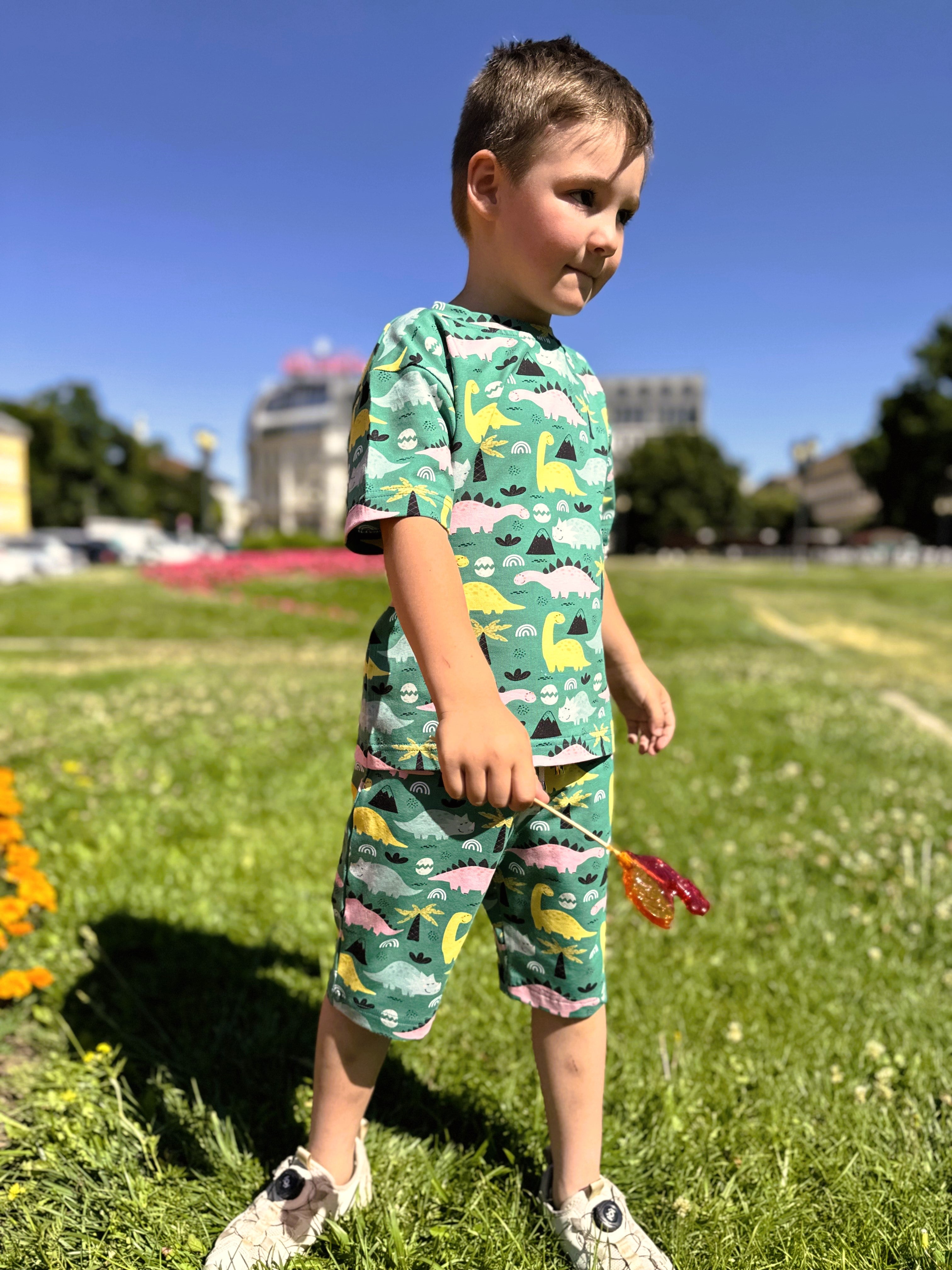 Summer Boys Set Dino Days (T-shirt and shorts)