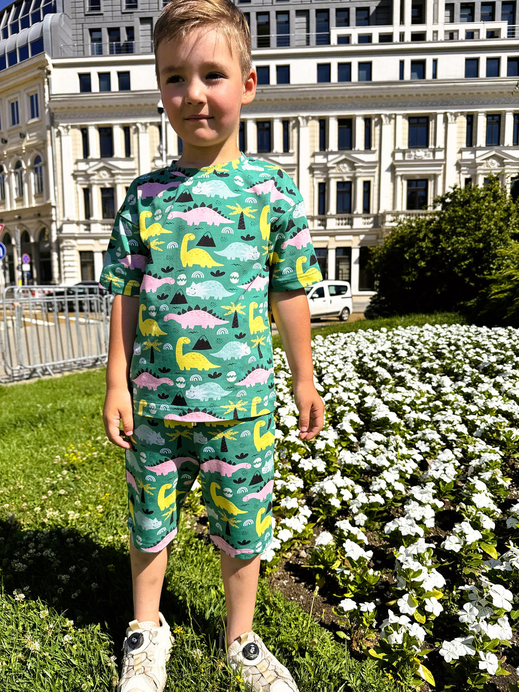 Summer Boys Set Dino Days (T-shirt and shorts)