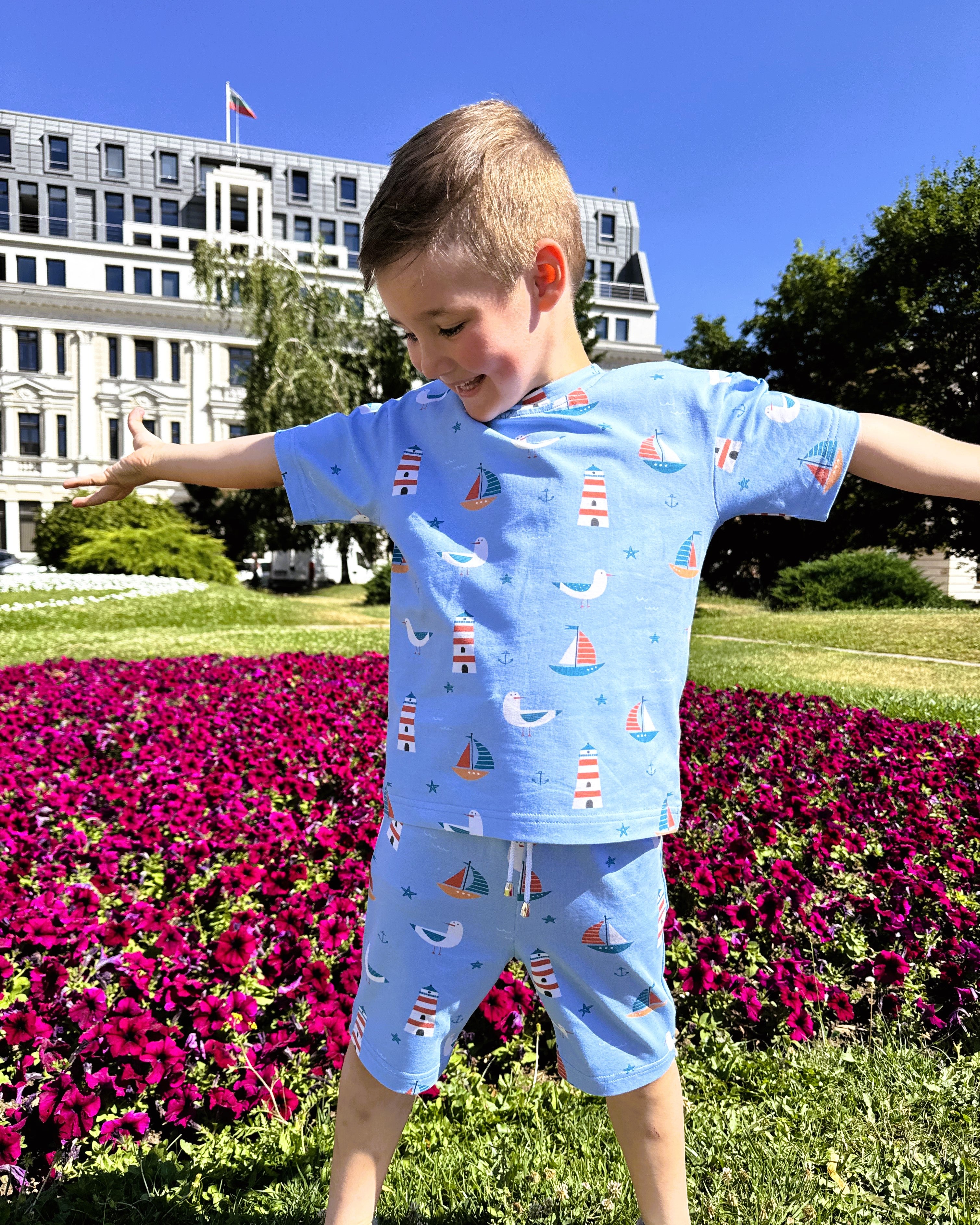 Summer Boys Set Seaside Explorer (T-shirt and shorts)