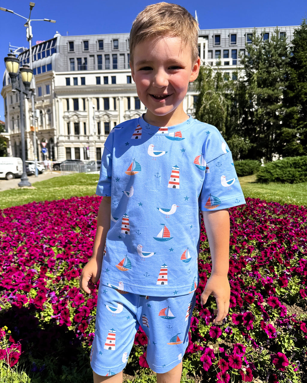 Summer Boys Set Seaside Explorer (T-shirt and shorts)