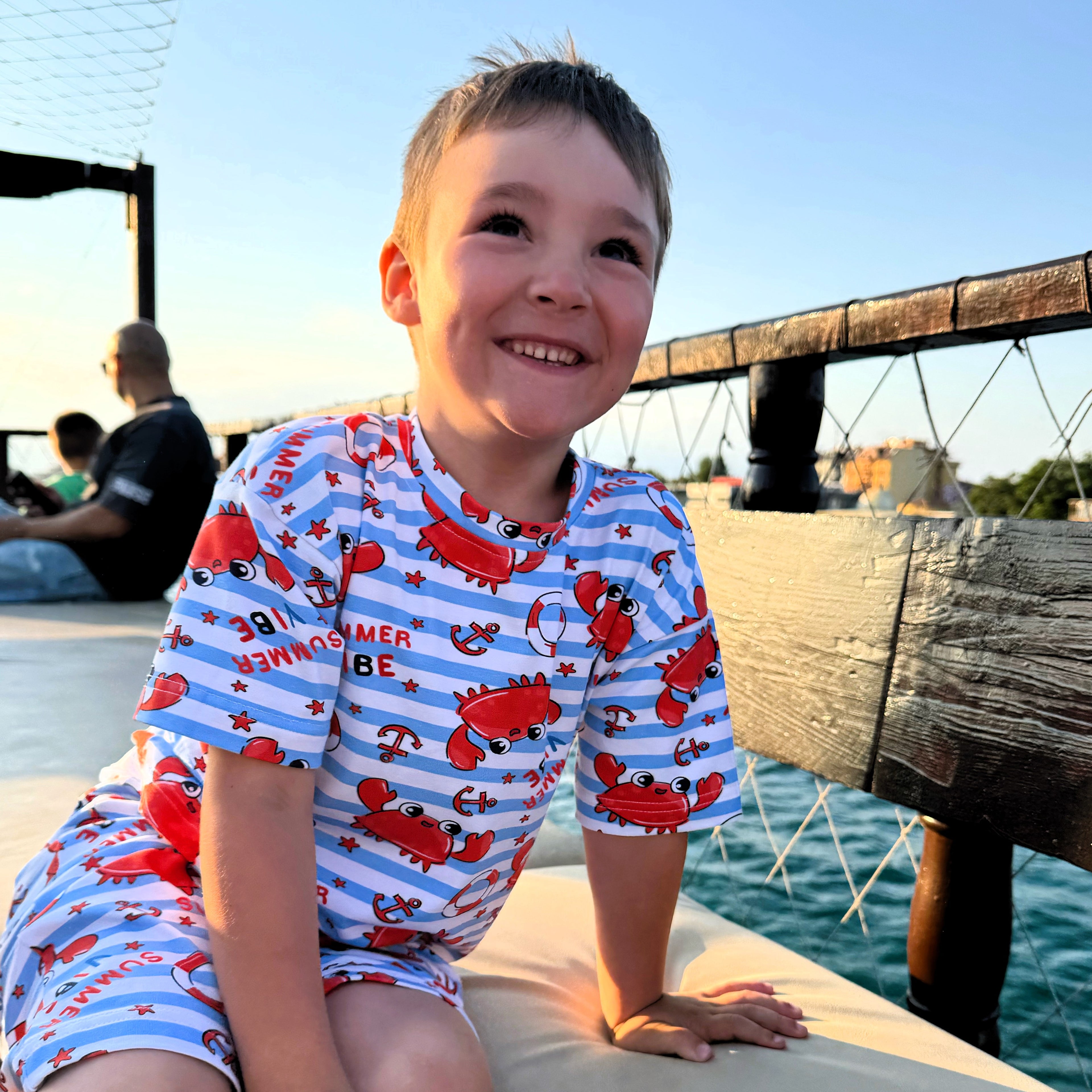 Summer Boys Set Little Crab (T-shirt and shorts)
