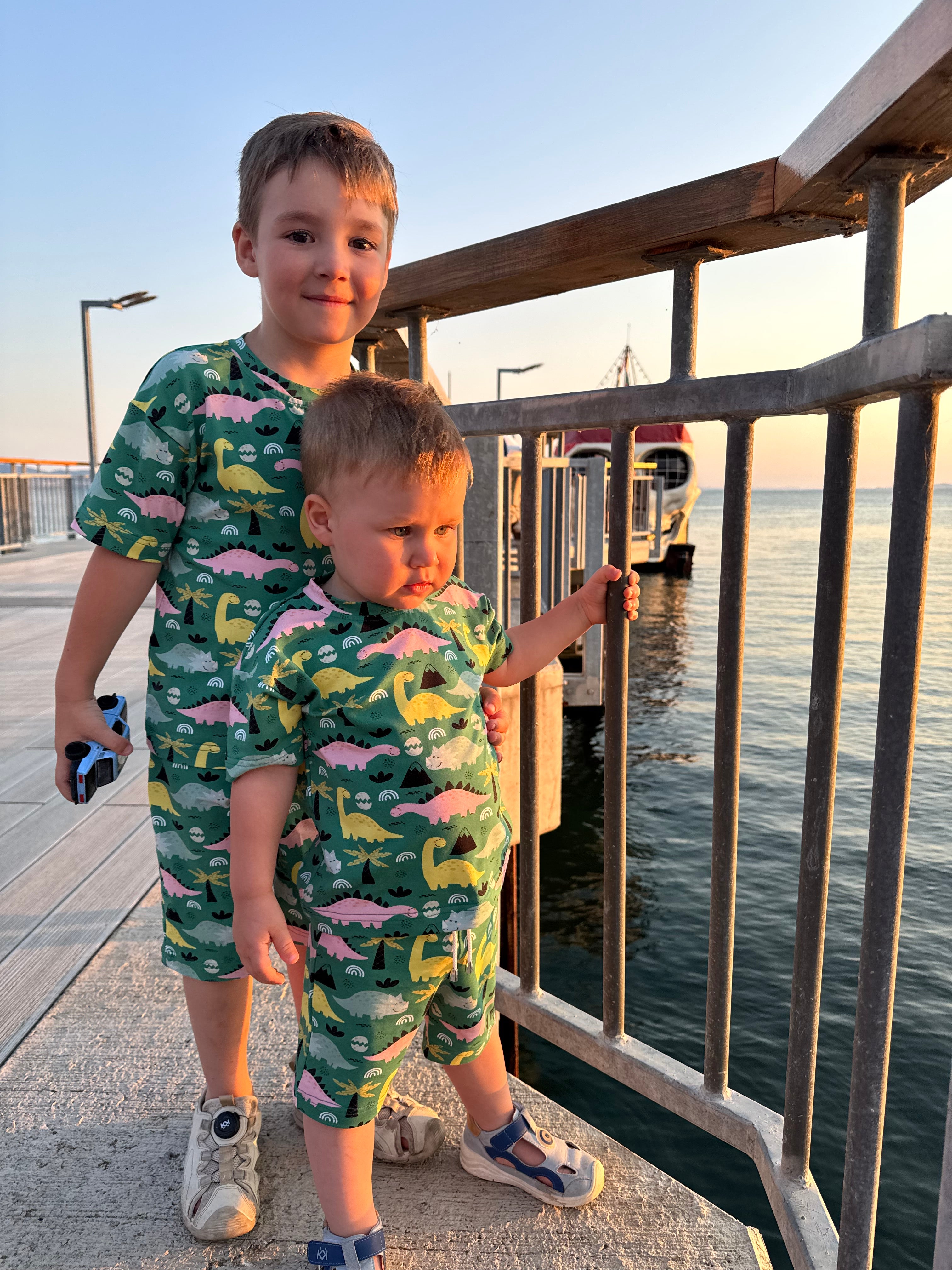 Summer Boys Set Dino Days (T-shirt and shorts)