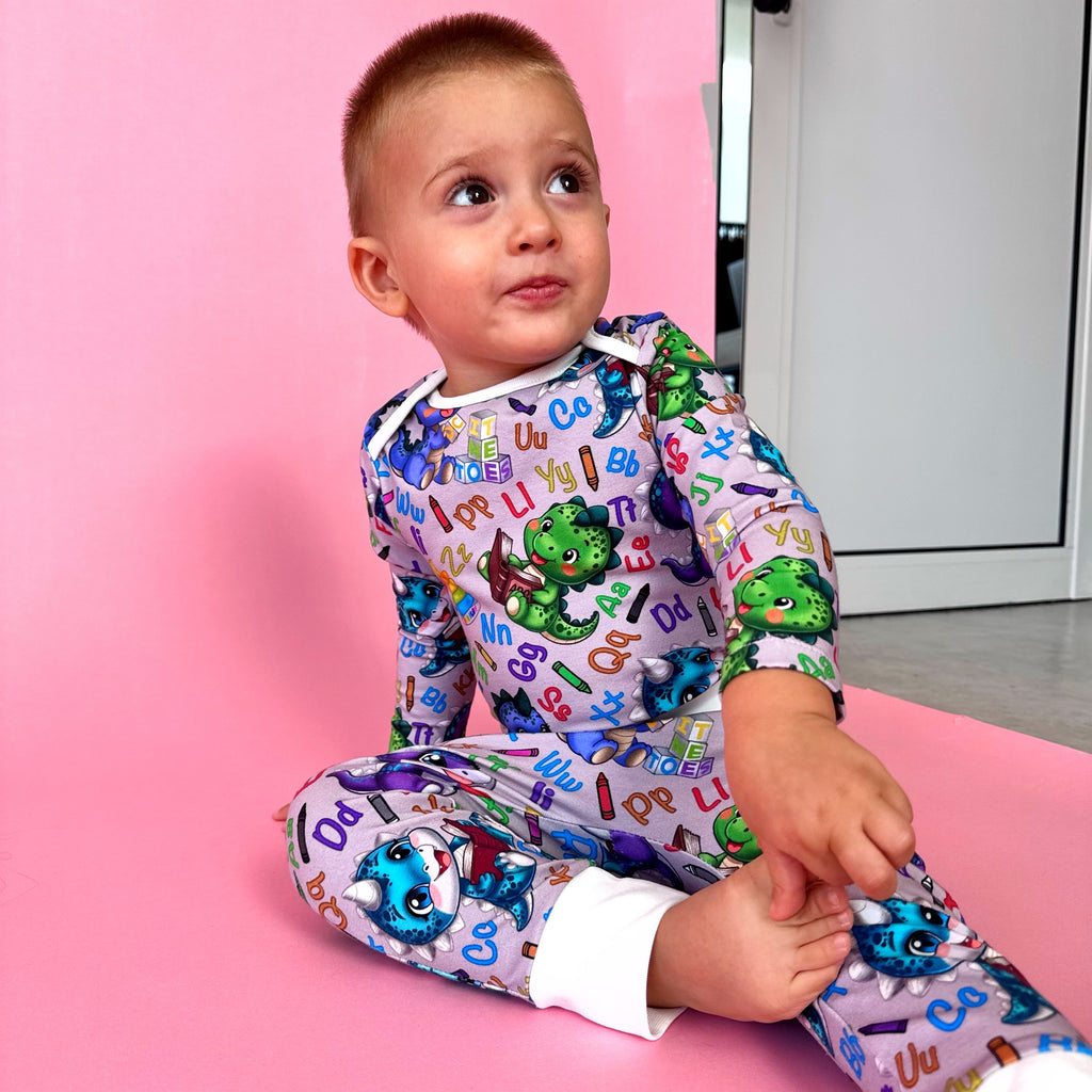 Baby set "Smart dino" (Gentle Touch fabric)