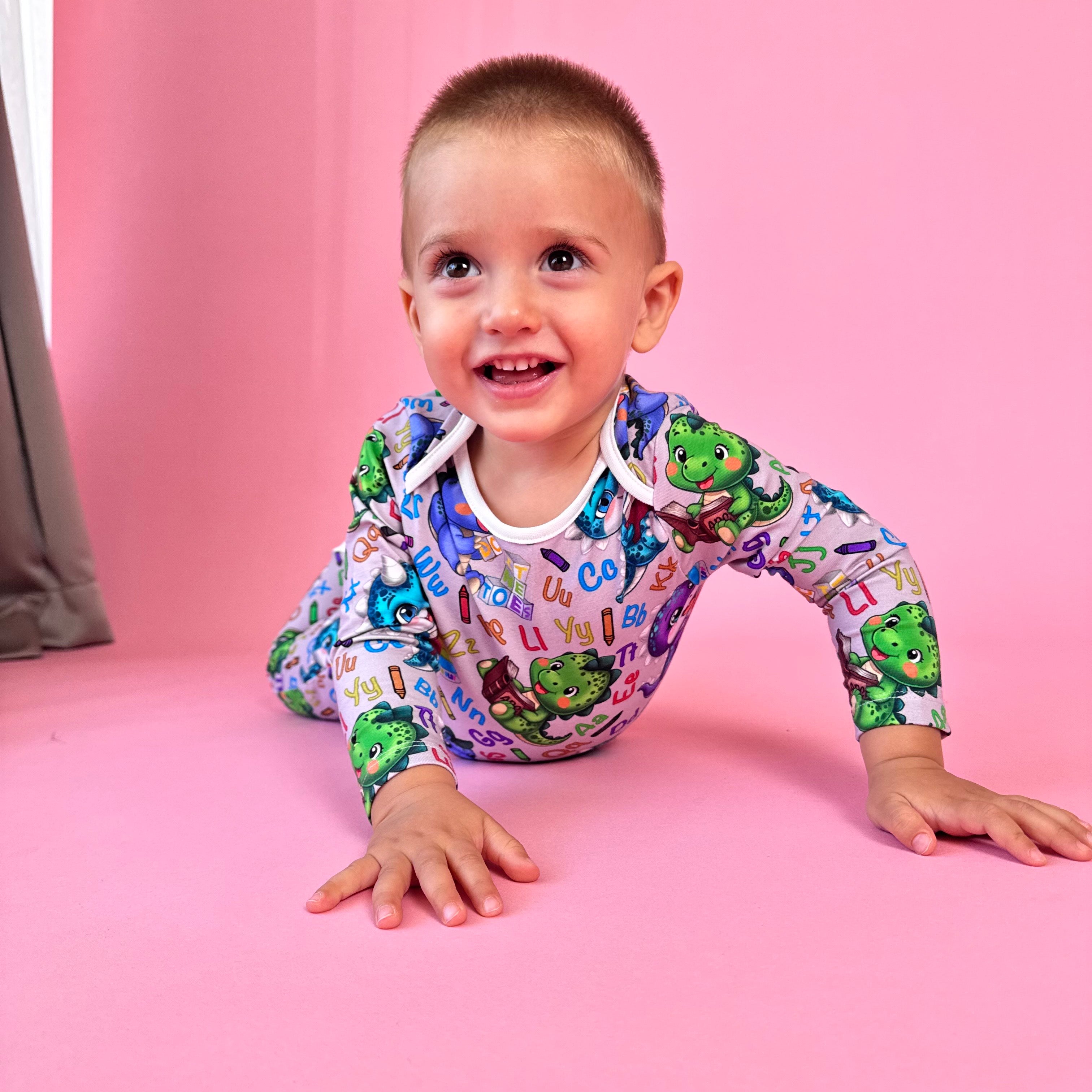 Baby set "Smart dino" (Gentle Touch fabric)