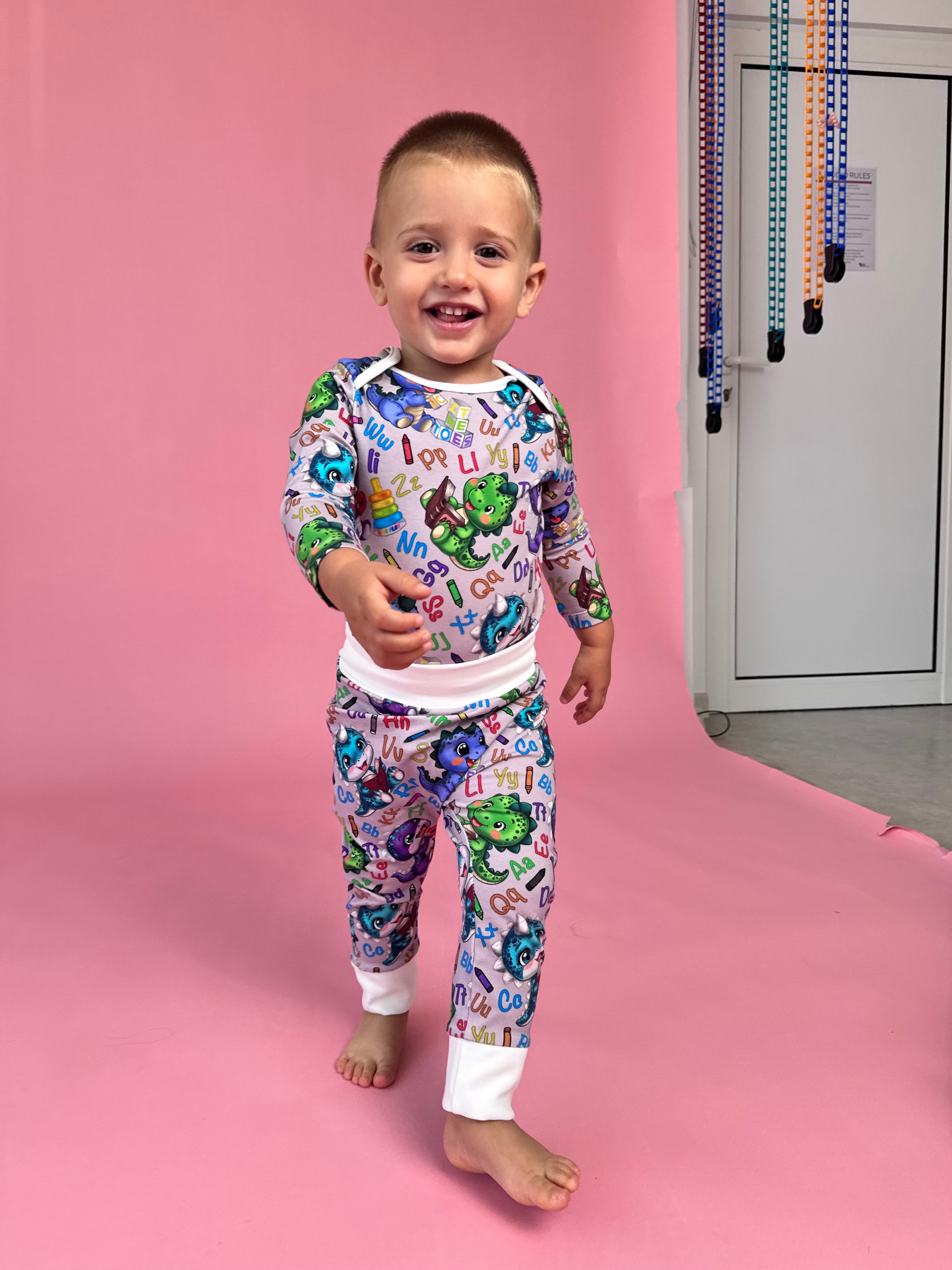 Baby set "Smart dino" (Gentle Touch fabric)