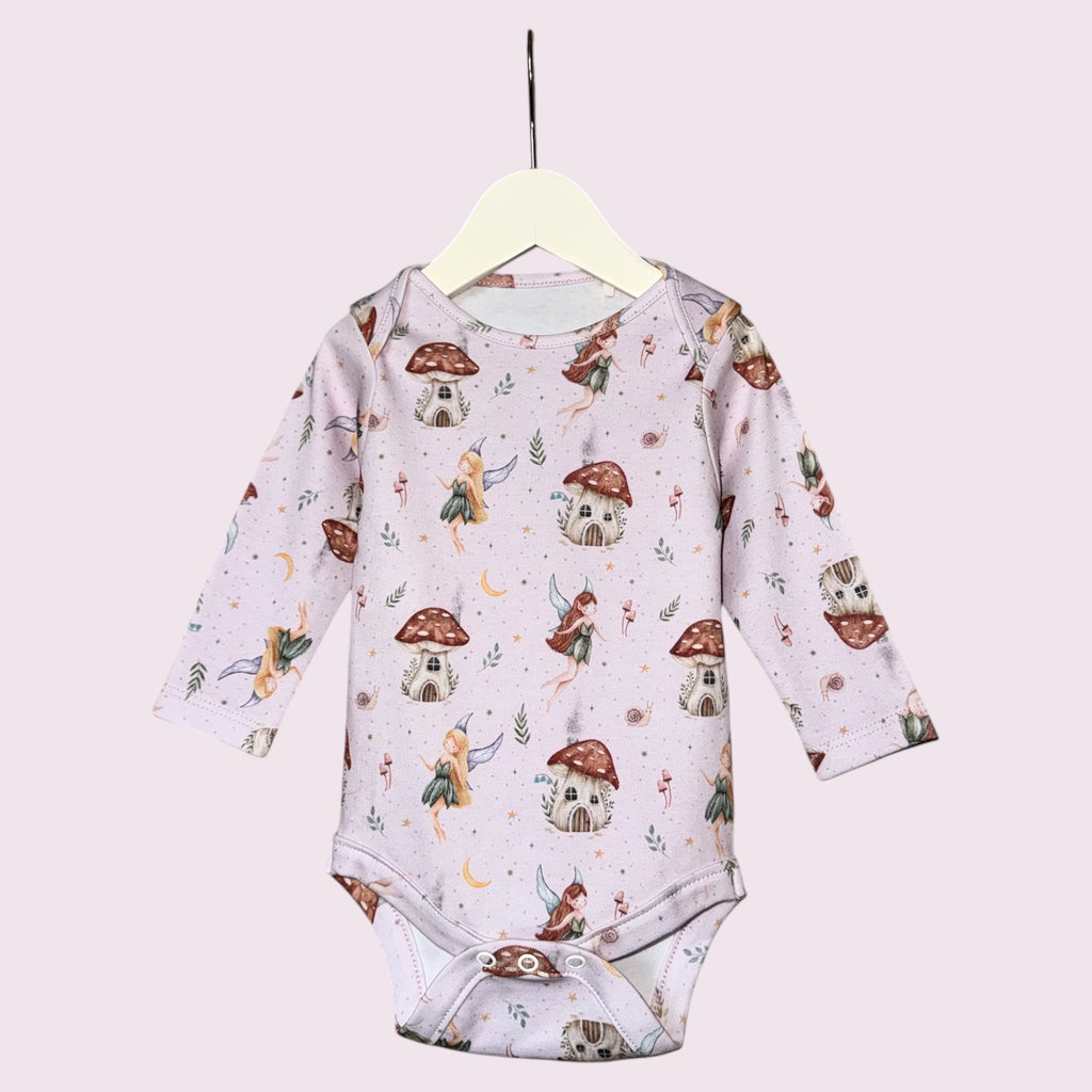 Fairy 2 Pack GentleTouch Baby Long Sleeve Bodysuits – Perfect for Sensitive Skin