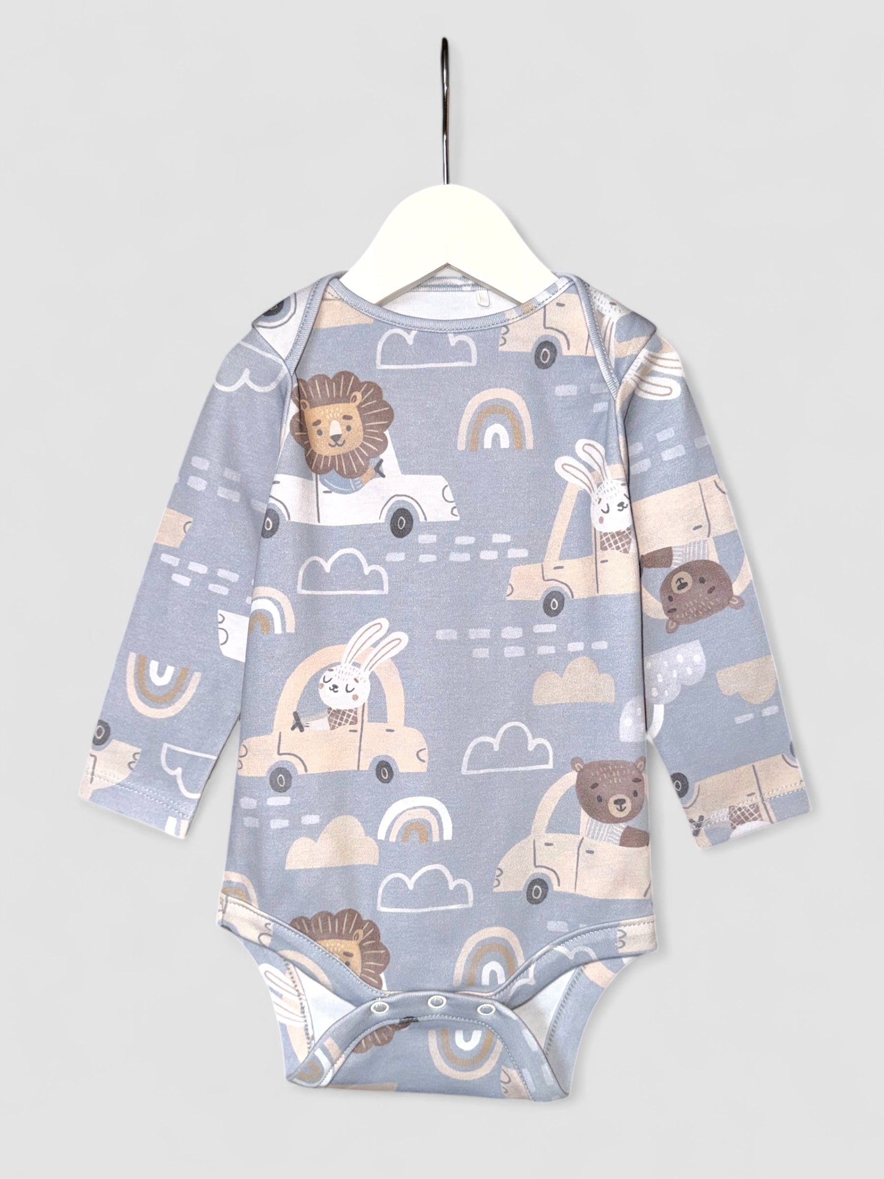 Cars 2 Pack Baby Long Sleeve Bodysuits