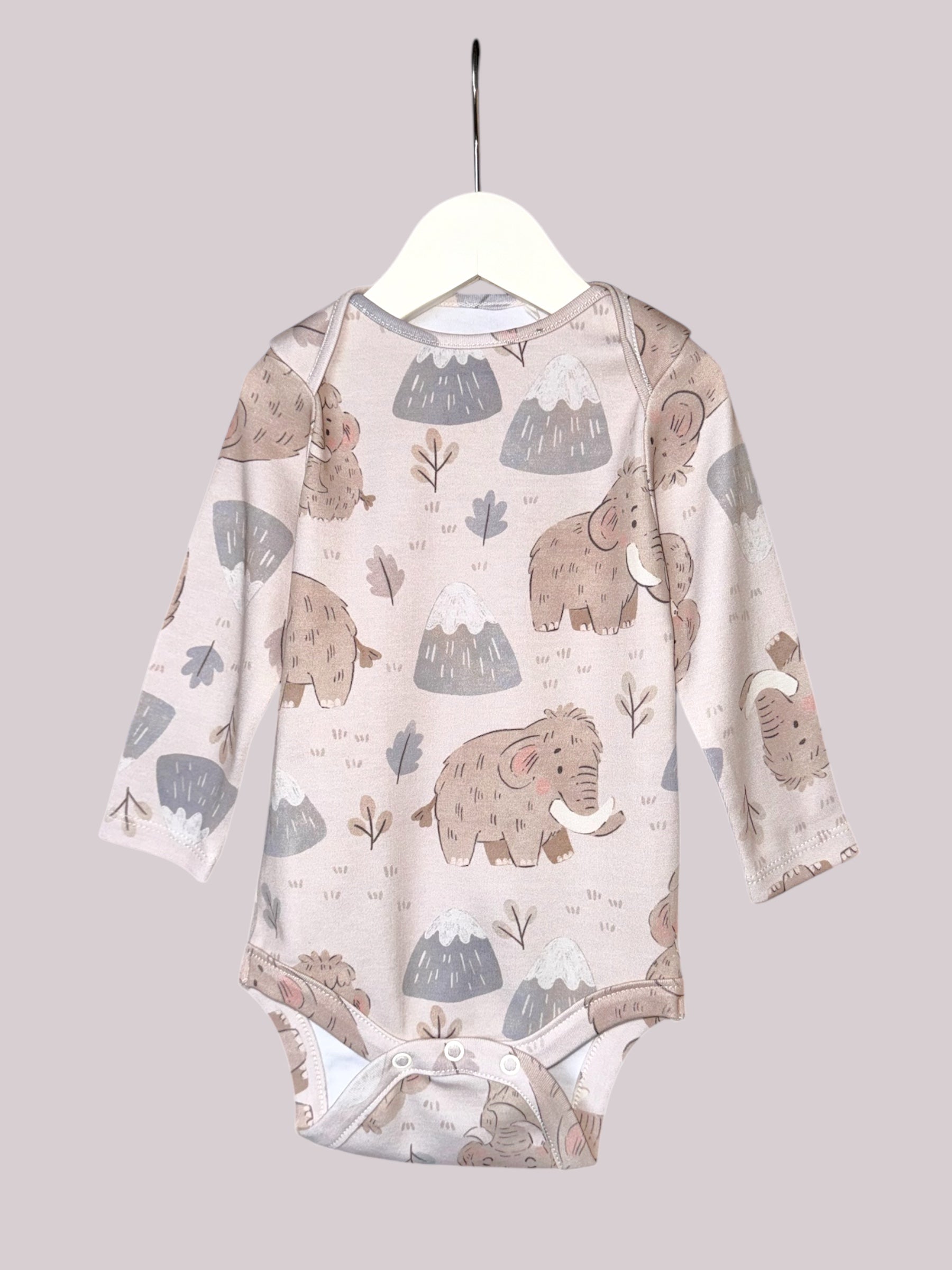 Mammoth 2 Pack GentleTouch Baby Long Sleeve Bodysuits