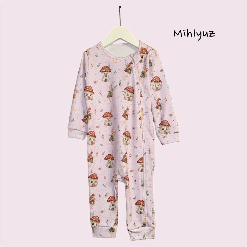 Baby Romper with Zipper "Fairy" (Gentle Touch fabric)