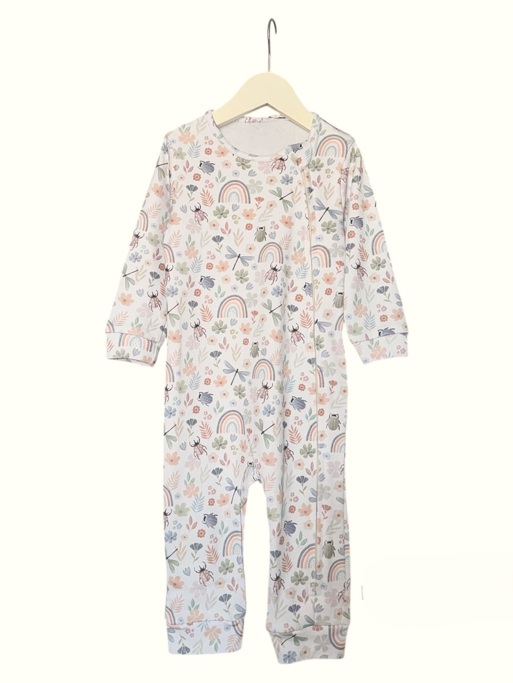 Ultra-Soft Baby Romper with Zipper "Spring" (Gentle Touch fabric)