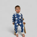 Ultra-Soft Baby Romper with Zipper "Whale" (Gentle Touch fabric)