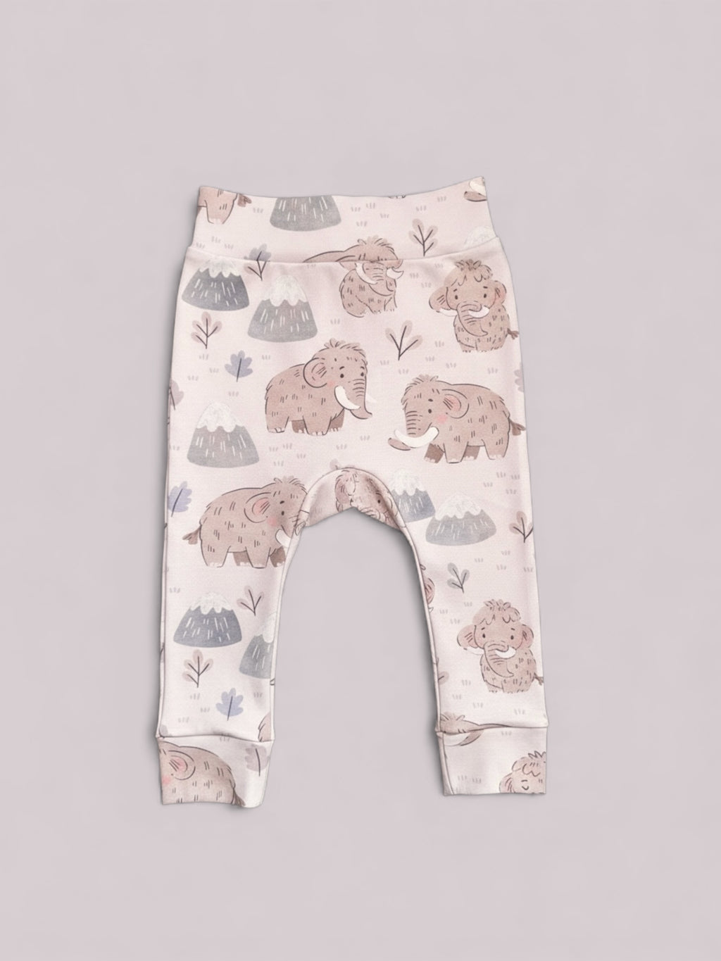 Baby set (2 bodysuit + 1 pants) "Mammoth" (Gentle Touch fabric)