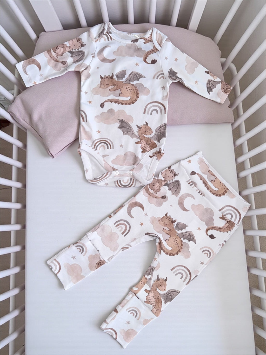 Baby set "Dino" (Gentle Touch fabric)
