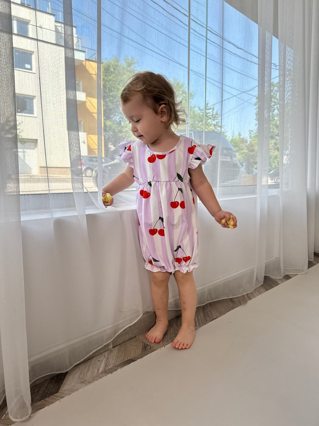 Cherry GentleTouch Baby Summer Romper
