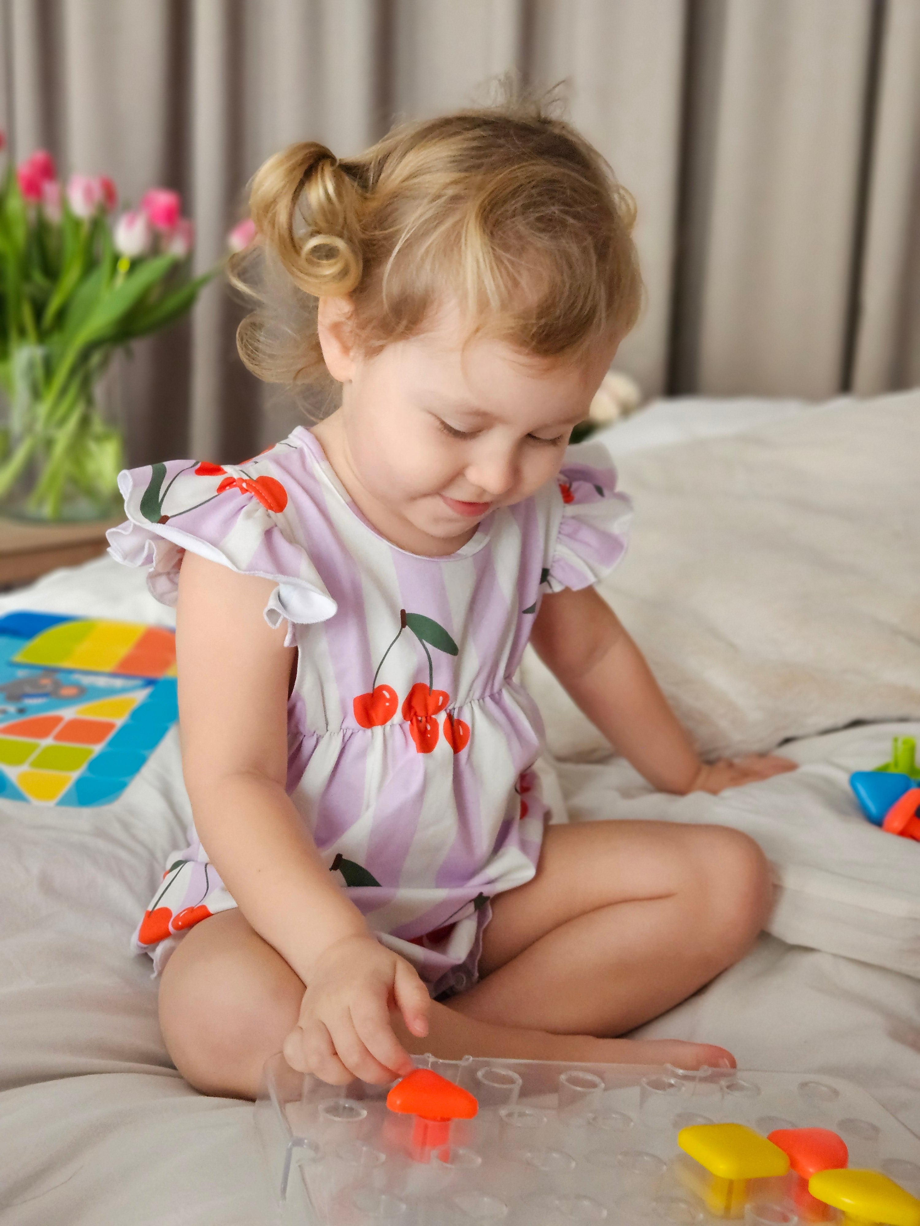 Cherry GentleTouch Baby Summer Romper