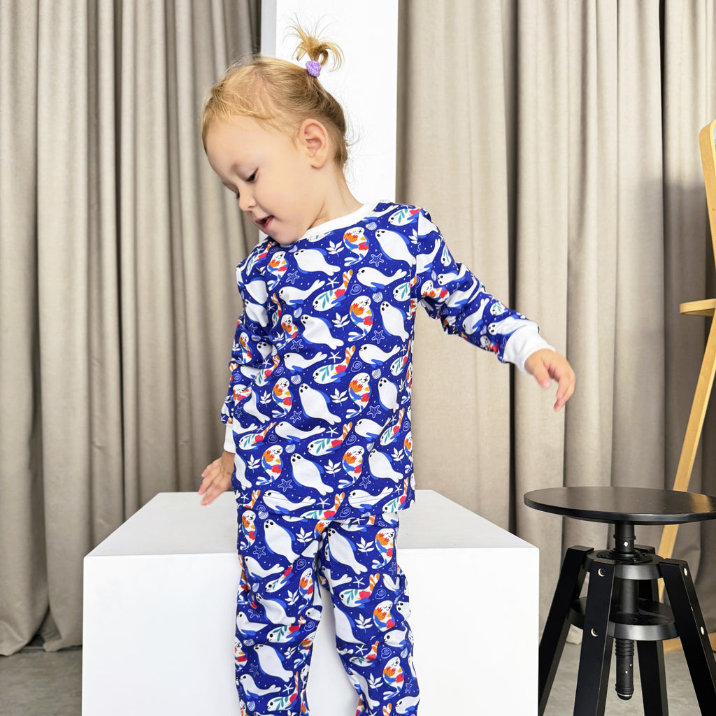 Girls’ Pyjamas – Seals (Gentle Touch)